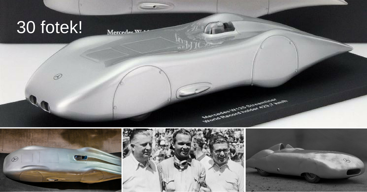 Speciální prototyp Mercedes-Benz V125 držel rychlostní rekord 80 let