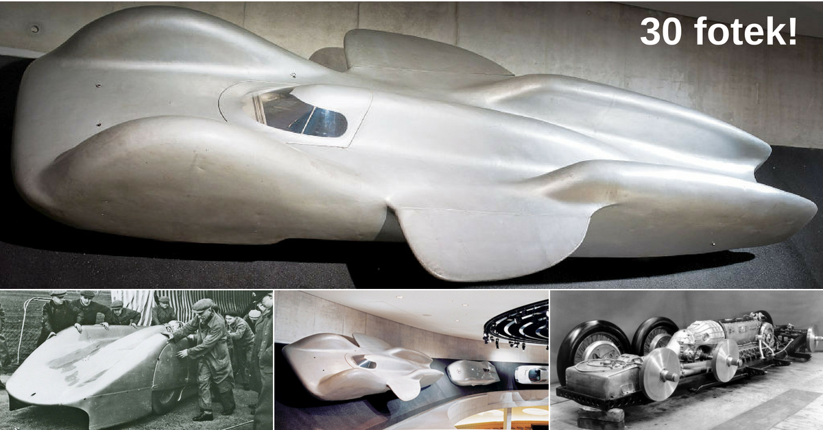 Mercedes-Benz T80 - rychlostní rekord, který zhatila 2. světová válka